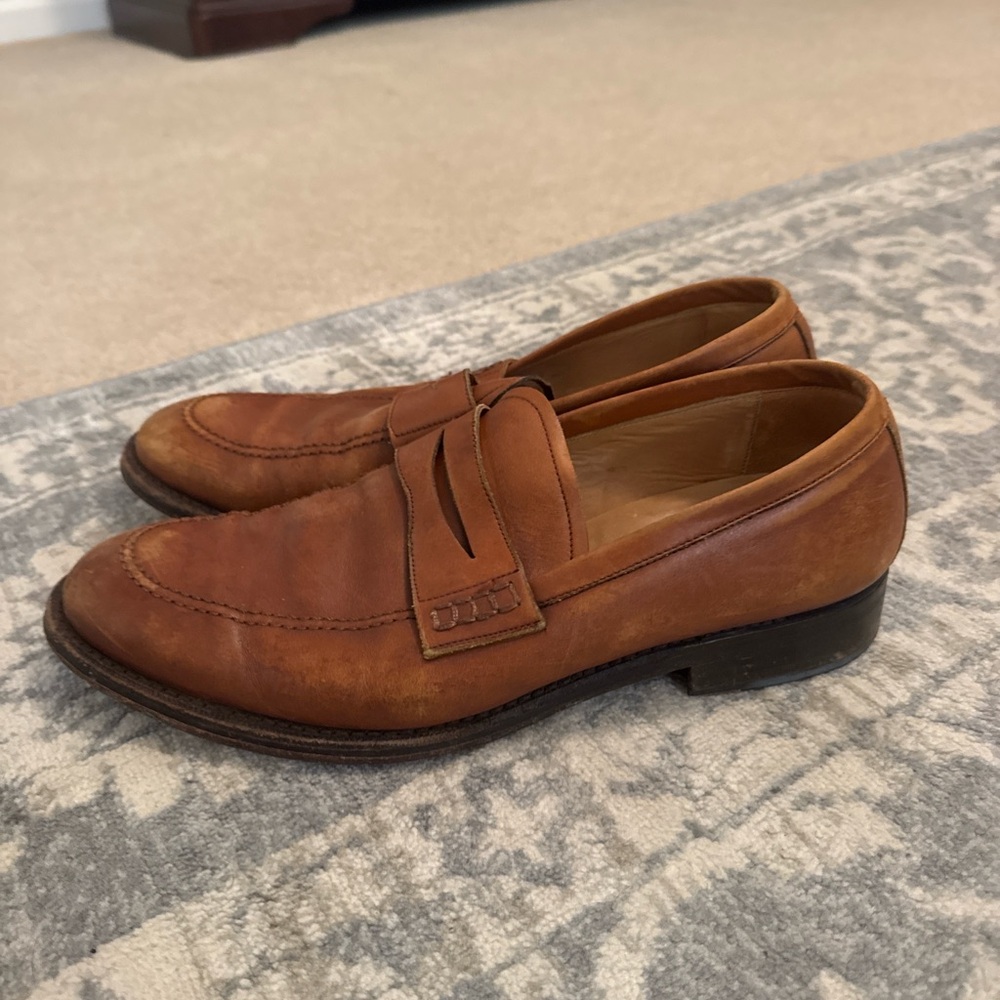 Men's Brown Leather Loafers